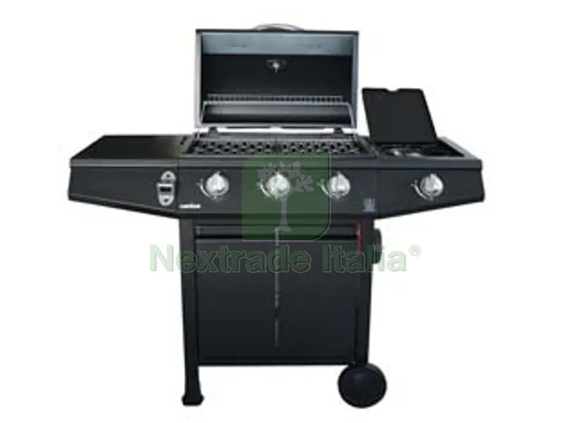Barbecue a GAS GPL 3 Bruciatori + 1 Fornello - cm.117x52x101h. — Tempo libero outdoor — rif. FERX.FER447959 Barbecue a GAS GPL 3 Bruciatori + 1 Fornello - cm.117x52x101h. — Tempo libero outdoor — rif. FERX.FER447959