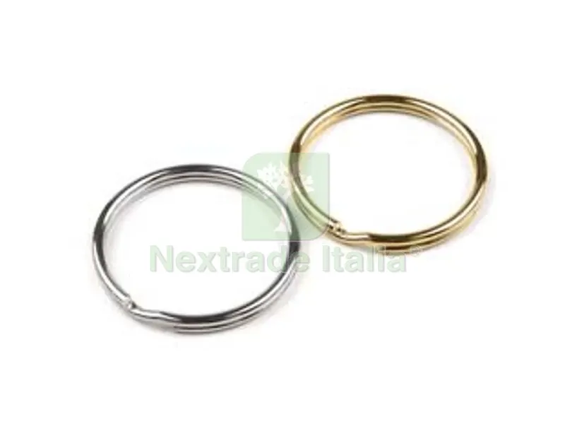 Anello per Portachiave Incidibile PZ.100 - ? mm.17 ottonato — Ferramenta per legno e mobili — rif. FERX.FER449755