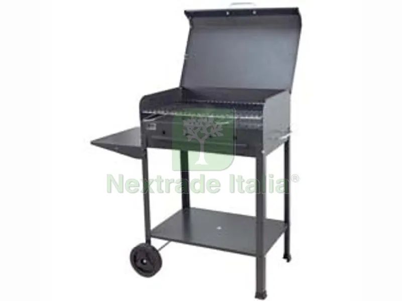 Barbecue Rettangolare a Carbonella "stella" con Ruote - griglia cm.57,5x37 — Tempo libero outdoor — rif. FERX.FER450188