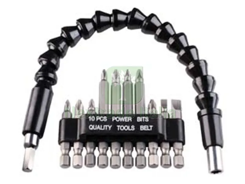 2BLISTER set bit per avvitare con alberino flessibile mm.300 pz.11 — Cacciaviti e giraviti — rif. FERX.FER450584