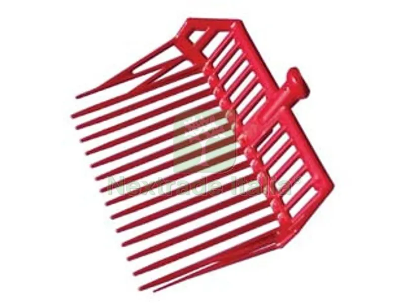 4PZ Forca per Fieno in ABS - 16 denti - cm.31x42 - gr.500 — Attrezzi da giardino — rif. FERX.FER450621