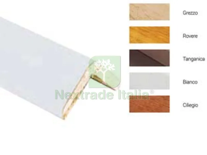 20PZ PARASPIGOLO LISCIO IN LEGNO DI AYOUS - mm.28x28x3000, bianco — Isolanti e reti — rif. FERX.FER452243