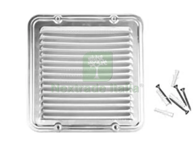 5PZ GRIGLIA AERAZIONE QUADRATA IN ALLUMINIO - cm.23x23 — Scarichi e sifoni — rif. FERX.FER452717