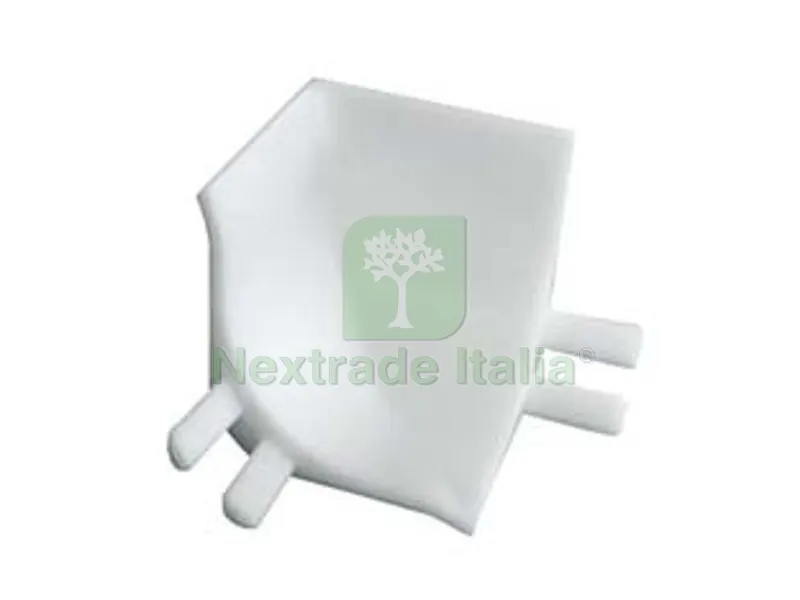 25PZ RACCORDO INTERNO PER PROFILO RACCORDO IGIENICO CON LATERALI MORBIDI - bianco — Tubi e raccordi — rif. FERX.FER453059