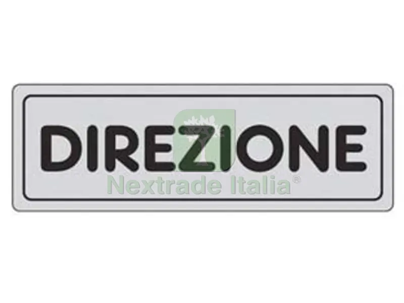 10PZ TARGEHTTA ADESIVA "DIREZIONE" - cm.15x5h. — Casalinghi e organizzazione — rif. FERX.FER453325 10PZ TARGEHTTA ADESIVA "DIREZIONE" - cm.15x5h. — Casalinghi e organizzazione — rif. FERX.FER453325