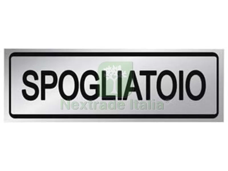 10PZ Targhetta Adesiva "spogliatoio - cm.15X5h. — Casalinghi e organizzazione — rif. FERX.FER453394