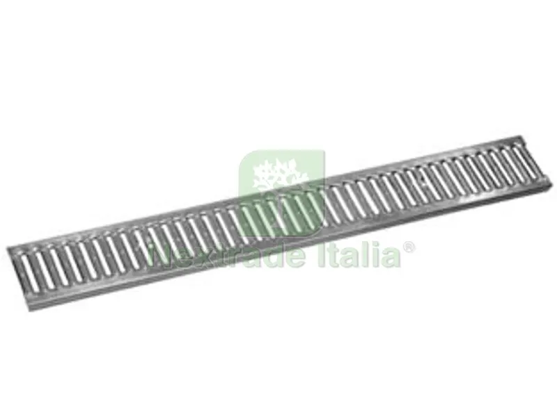 GRIGLIA ZINCATA PER CANALETTA IN POLIPROPILENE DA CM.100X10 - cm.100x10x1,3h. — Griglie e grigliati — rif. FERX.FER453486