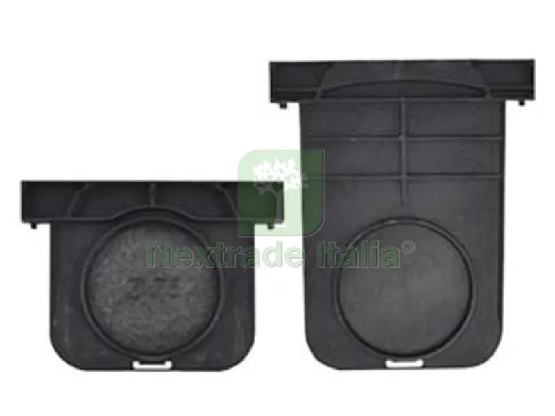 2PZ TAPPO IN POLIPROPILENE PER CANALETTA - cm.13x7,5h. - ? cm.5-7,5 — Pile e batterie — rif. FERX.FER453516