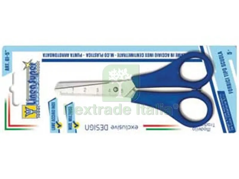 6BLISTER Forbice Scuola Linea Super 61 - cm.13 5"; art.61-5 — Attrezzi da giardino — rif. FERX.FER453653