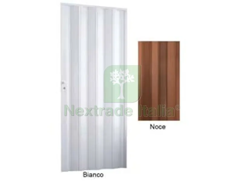 PORTA A SOFFIETTO CON SERRATURA IN KIT "LINEA EXTRA" IN PVC - cm.82x210 noce — Serrature e cilindri — rif. FERX.FER453851