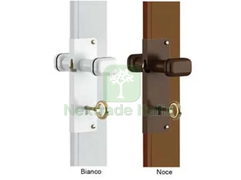KIT CHIUSURA A CHIAVE CON DOGA PER PORTE A SOFFIETTO bianco — Tessili e biancheria casa — rif. FERX.FER453899