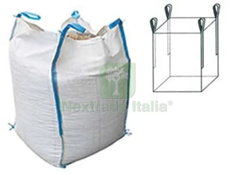 Saccone in Polipropilene Fondo Chiuso e Bocca Aperta - cm.90x90x120 - portata kg.1500 — Pile e batterie — rif. FERX.FER454001 Saccone in Polipropilene Fondo Chiuso e Bocca Aperta - cm.90x90x120 - portata kg.1500 — Pile e batterie — rif. FERX.FER454001