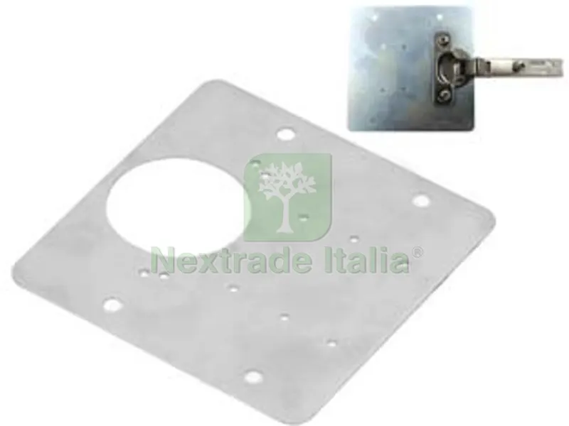 12PZ Piastra di Riparazione Sedi Cerniere Incasso "jolly" il Ripara Facile - mm.90x90 — Cerniere e cardini — rif. FERX.FER454346 12PZ Piastra di Riparazione Sedi Cerniere Incasso "jolly" il Ripara Facile - mm.90x90 — Cerniere e cardini — rif. FERX.FER454346
