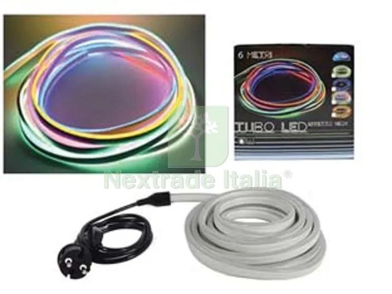 TUBO NEON TAPELIGHT MULTICOLOR PER USO INTERNO ESTERNO - mt.6 — Tubi e raccordi — rif. FERX.FER454513