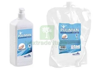 6PZ SAPONE LIQUIDO LAVAMANI "PULIMAN" RICARICA PER DISPENSER - ml.3000 ricarica in sacchetto T-bag — Sgrassanti e detergenti pittura — rif. FERX.FER454636 6PZ SAPONE LIQUIDO LAVAMANI "PULIMAN" RICARICA PER DISPENSER - ml.3000 ricarica in sacchetto T-bag — Sgrassanti e detergenti pittura — rif. FERX.FER454636