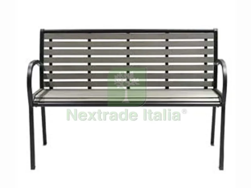 Panchina con Braccioli in WPC - cm.125x59x81h. — Tempo libero outdoor — rif. FERX.FER455190 Panchina con Braccioli in WPC - cm.125x59x81h. — Tempo libero outdoor — rif. FERX.FER455190