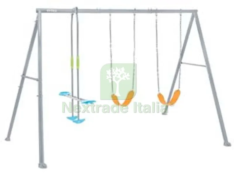 altalena per bambini 3 giochi 3-10 anni cm.343x254x211h. - cm.343x254x211h. - peso kg.37 (44122) — Tempo libero outdoor — rif. FERX.FER455886 altalena per bambini 3 giochi 3-10 anni cm.343x254x211h. - cm.343x254x211h. - peso kg.37 (44122) — Tempo libero outdoor — rif. FERX.FER455886