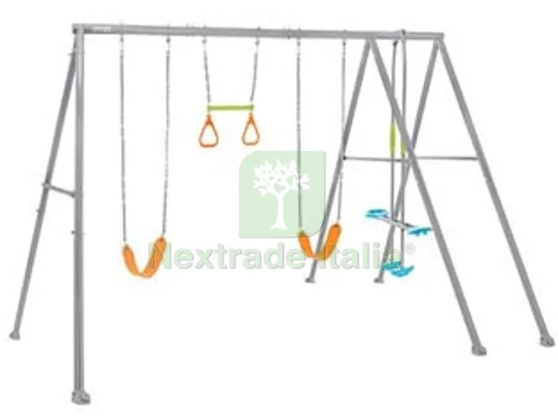 altalena per bambini 4 giochi 3-10 anni cm.467x254x211h. - cm.467x254x211h. - peso kg.49,0 (44131) — Tempo libero outdoor — rif. FERX.FER455909 altalena per bambini 4 giochi 3-10 anni cm.467x254x211h. - cm.467x254x211h. - peso kg.49,0 (44131) — Tempo libero outdoor — rif. FERX.FER455909