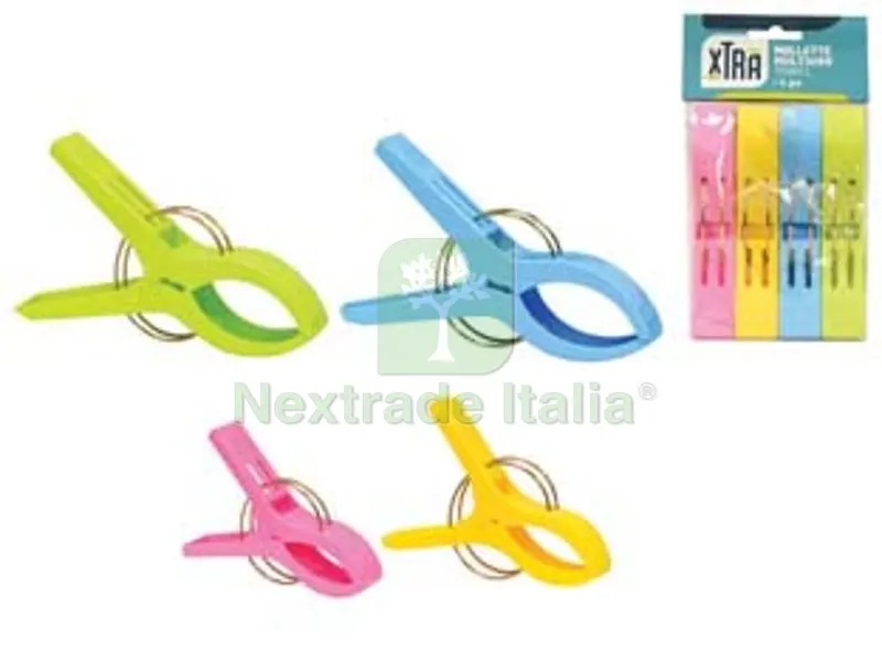 10BLISTER Mollette Multiuso "towel" in Polipropilene - cm.15x2,7 in confezione da pz.4 — Pile e batterie — rif. FERX.FER456982