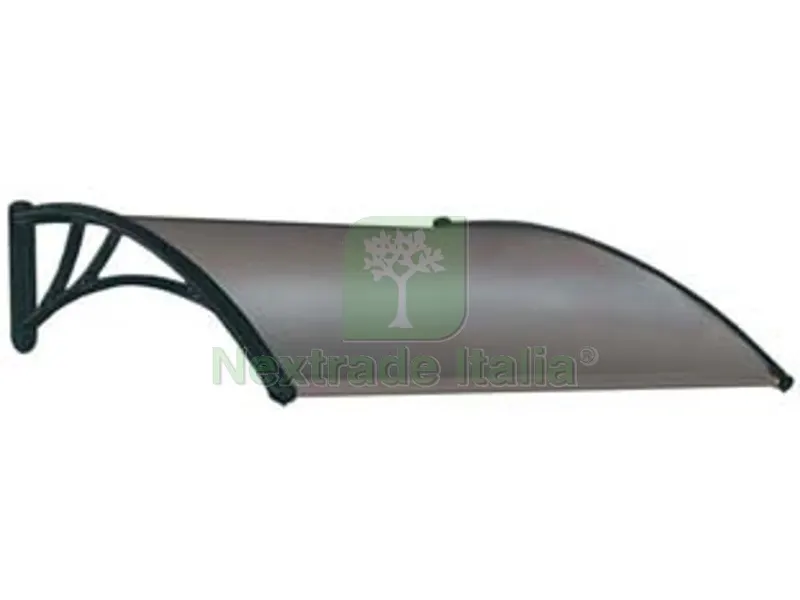 PENSILINA IN POLICARBONATO ALVEOLARE FUME' - cm.160x120x28h. — Gazebo e strutture giardino — rif. FERX.FER458535