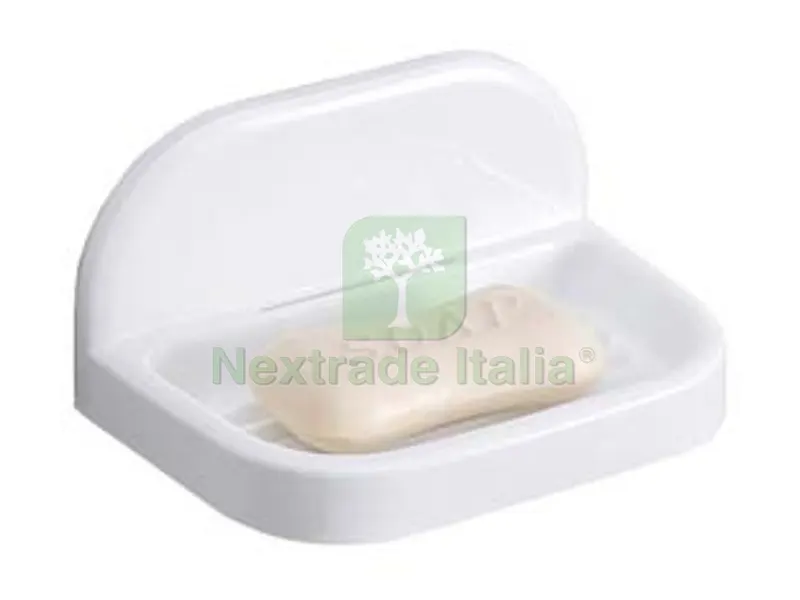 3PZ PORTASAPONE BAGNO IN PP - mm.148x95x75 - colore bianco — Accessori bagno — rif. FERX.FER458658
