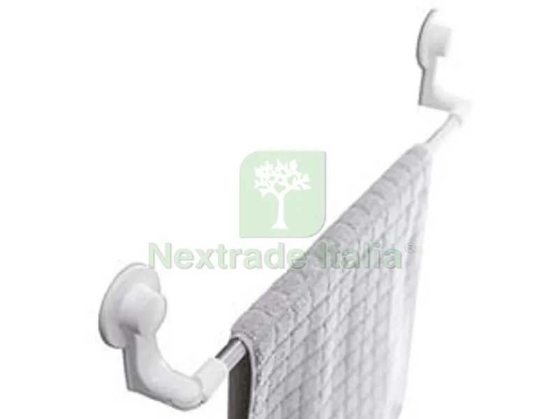 Porta Asciugamano Bagno in ABS - mm.570x61x109 - colore bianco — Tessili e biancheria casa — rif. FERX.FER458696