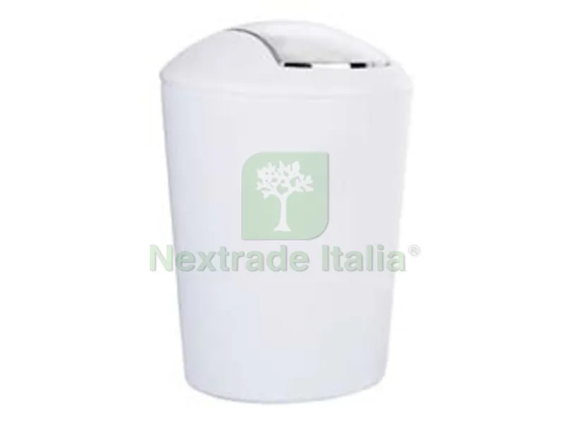 4PZ PATTUMIERA BAGNO IN PP - mm.197x197x285 - colore bianco — Casalinghi e organizzazione — rif. FERX.FER458771