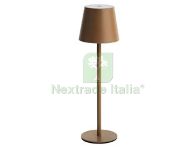 Lampada da Tavolo a LED Ricaricabile Bronzo - mm.105x360h. — Illuminazione — rif. FERX.FER458825