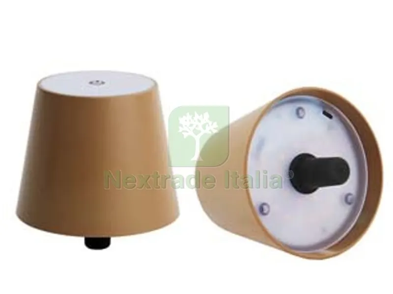 Lampada da Tavolo a LED Ricaricabile a Tappo Bronzo - mm.105x90h. — Illuminazione — rif. FERX.FER458849 Lampada da Tavolo a LED Ricaricabile a Tappo Bronzo - mm.105x90h. — Illuminazione — rif. FERX.FER458849