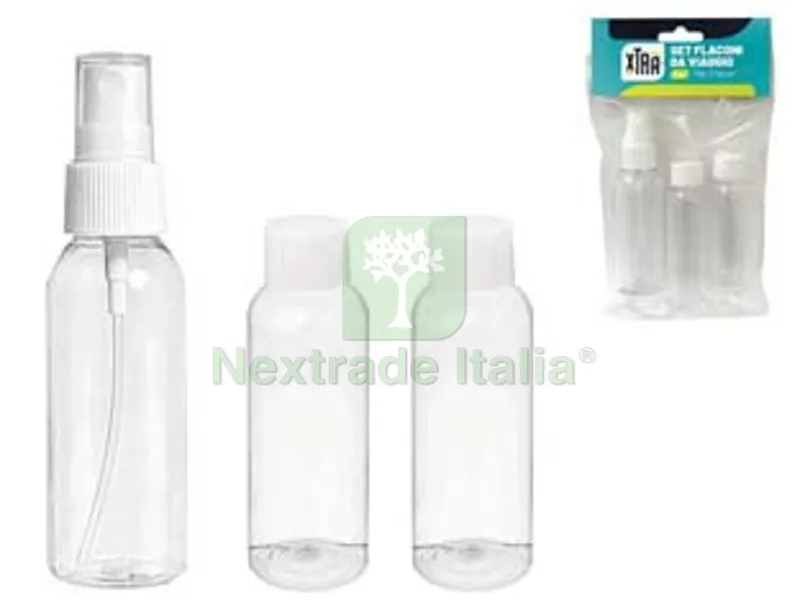 6PZ Set Flaconi da Viaggio 3 Pezzi — Casalinghi e organizzazione — rif. FERX.FER459129 6PZ Set Flaconi da Viaggio 3 Pezzi — Casalinghi e organizzazione — rif. FERX.FER459129