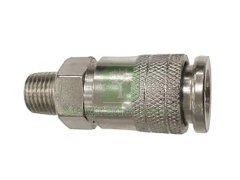 RUBINETTO RAPIDO PROFILO GERMANIA FILETTATO MASCHIO 1/4" PER COMPRESSORE — Trapani e avvitatori — rif. FERX.FER459600 RUBINETTO RAPIDO PROFILO GERMANIA FILETTATO MASCHIO 1/4" PER COMPRESSORE — Trapani e avvitatori — rif. FERX.FER459600