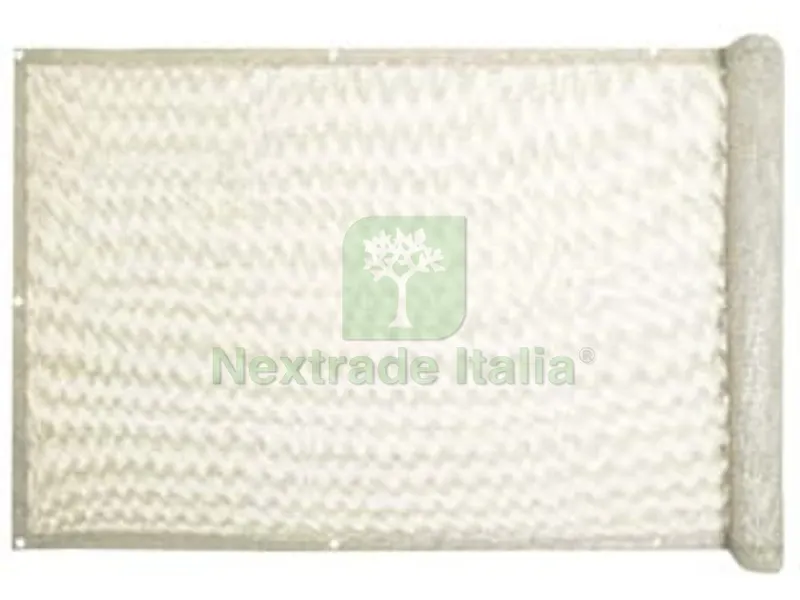 RETE OMBREGGIANTE PER BALCONI IN HDPE ECRU - mt.0,75h. rot. mt.6 — Reti e recinzioni — rif. FERX.FER460002