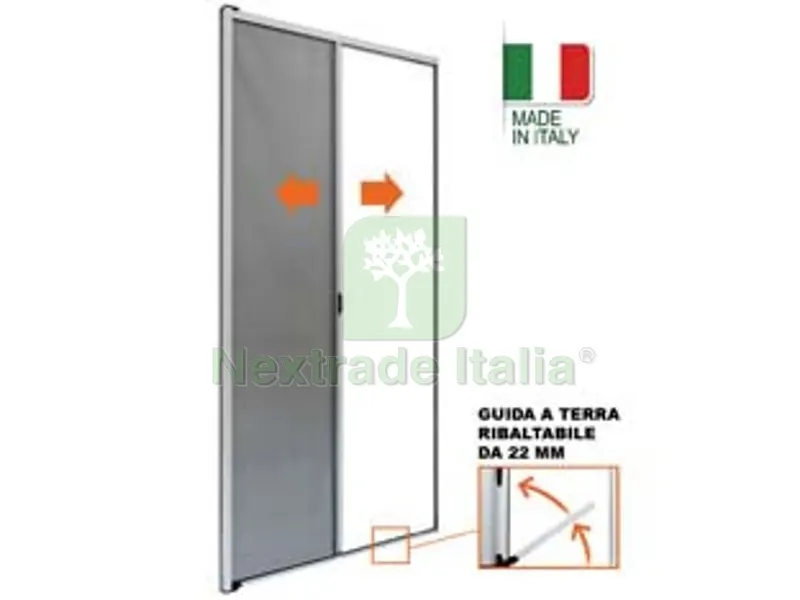 Zanzariera a Rullo Laterale Struttura in Alluminio Colore Bianca - cm.160x250h. — Tende e zanzariere — rif. FERX.FER460293 Zanzariera a Rullo Laterale Struttura in Alluminio Colore Bianca - cm.160x250h. — Tende e zanzariere — rif. FERX.FER460293