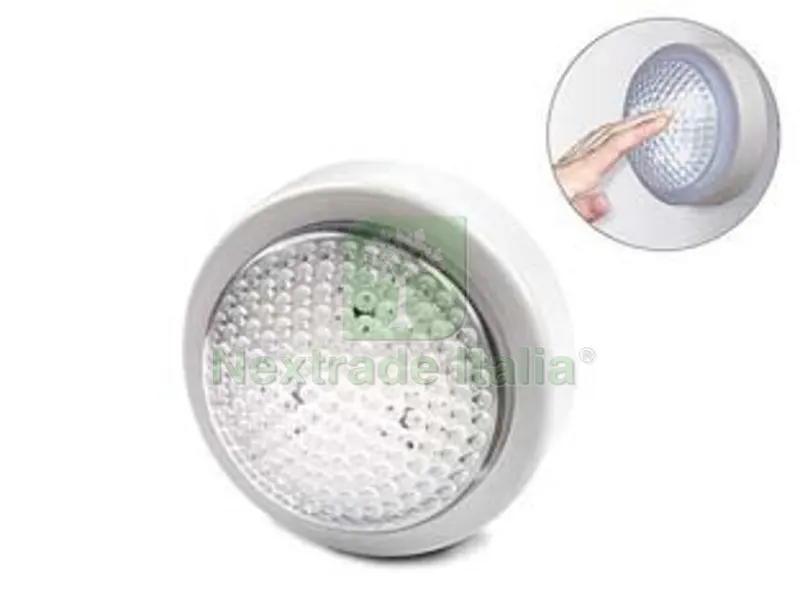 12PZ Lampada a Pressione LED Rotonda - 0,1w - 10 lumen - ø mm.100x50 — Illuminazione — rif. FERX.FER462389 12PZ Lampada a Pressione LED Rotonda - 0,1w - 10 lumen - ø mm.100x50 — Illuminazione — rif. FERX.FER462389
