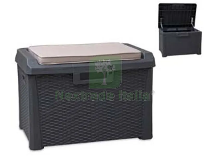 Baule Compact Box Santorini Plus LT.125 Colore Antracite ART.170 - cm.73x50x49h. — Casalinghi e organizzazione — rif. FERX.FER463690 Baule Compact Box Santorini Plus LT.125 Colore Antracite ART.170 - cm.73x50x49h. — Casalinghi e organizzazione — rif. FERX.FER463690