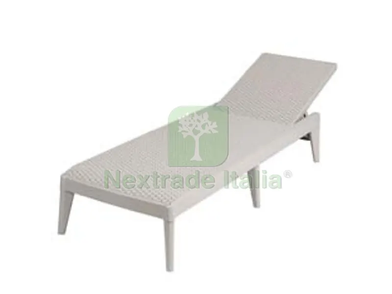 Lettino Numana Effetto Rattan Colore Grigio Talpa ART.950 - cm.186x60x29h. — Casalinghi e organizzazione — rif. FERX.FER463737 Lettino Numana Effetto Rattan Colore Grigio Talpa ART.950 - cm.186x60x29h. — Casalinghi e organizzazione — rif. FERX.FER463737