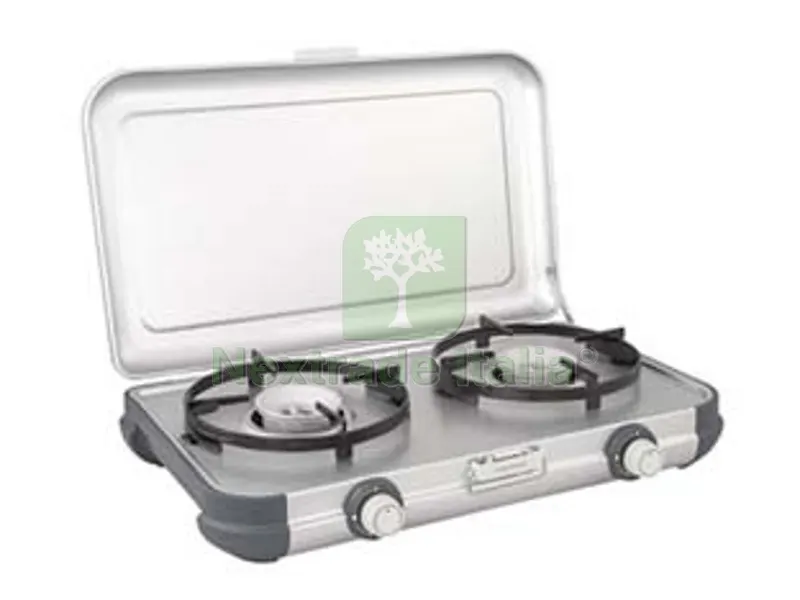 FORNELLO 2 FUOCHI CAMPING KITCHEN 2 - cm.51,5x37,5x45,5h - peso Kg.3,5 — Accessori bagno — rif. FERX.FER464475