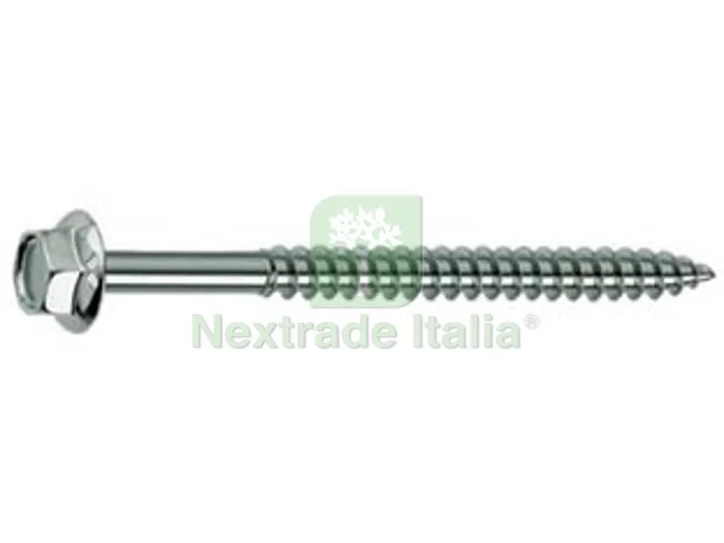 200PZ VITE TIRAFONDI PER LEGNO TE CON FINTA RONDELLA ZINCATA - ø mm.6,5x40 — Viti — rif. FERX.FER465960