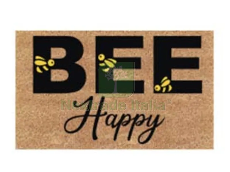ZERBINO COCCO "BEE HAPPY" SPESSORE MM.15 - cm.40x70 — Casalinghi e organizzazione — rif. FERX.FER466400 ZERBINO COCCO "BEE HAPPY" SPESSORE MM.15 - cm.40x70 — Casalinghi e organizzazione — rif. FERX.FER466400