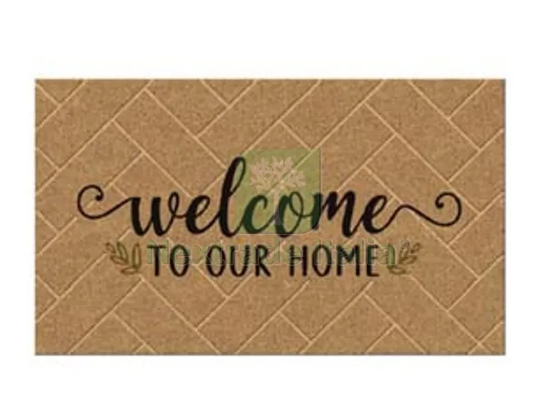Zerbino Cocco "welcome to OUR Home" Spessore MM.15 - cm.40x70 — Casalinghi e organizzazione — rif. FERX.FER466479