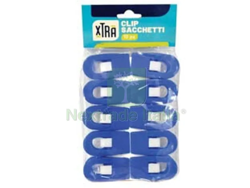 12PZ Clip per Sacchetti - confezione da 10 pz. — Casalinghi e organizzazione — rif. FERX.FER467544
