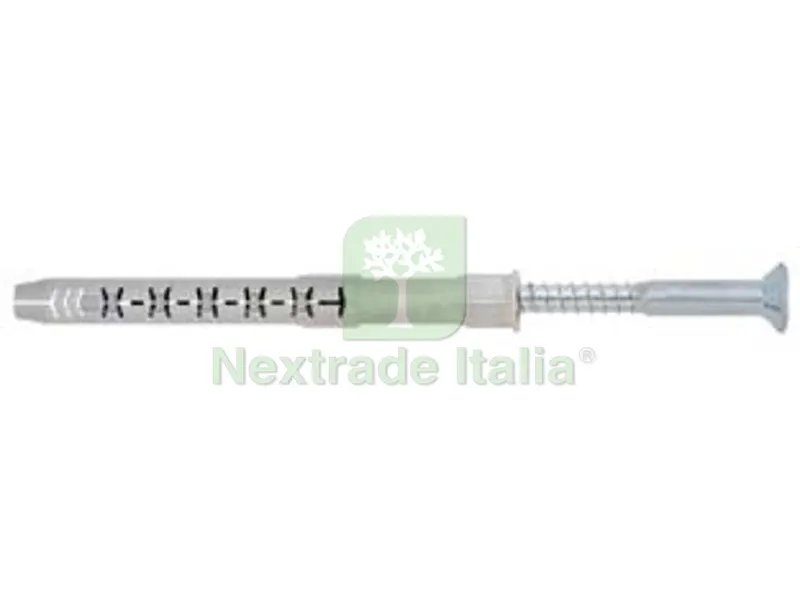 50PZ Tassello Prolungato Premontato in Nylon con Vite Zincata Bianca FM-X5 - ø mm.8x100 vite T30 ø mm.6x105 spes.fissag.mm.30 — Tasselli e ancoraggi — rif. FERX.FER467810 50PZ Tassello Prolungato Premontato in Nylon con Vite Zincata Bianca FM-X5 - ø mm.8x100 vite T30 ø mm.6x105 spes.fissag.mm.30 — Tasselli e ancoraggi — rif. FERX.FER467810