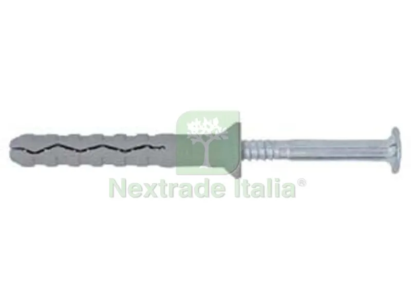 100PZ Tassello Premontato in Nylon Bordo Svasato con Vite Zincata Bianca TSS - ø mm.6x60 vite ø mm.3,8x55 spess.fissaggio mm.30 — Tasselli e ancoraggi — rif. FERX.FER468008 100PZ Tassello Premontato in Nylon Bordo Svasato con Vite Zincata Bianca TSS - ø mm.6x60 vite ø mm.3,8x55 spess.fissaggio mm.30 — Tasselli e ancoraggi — rif. FERX.FER468008