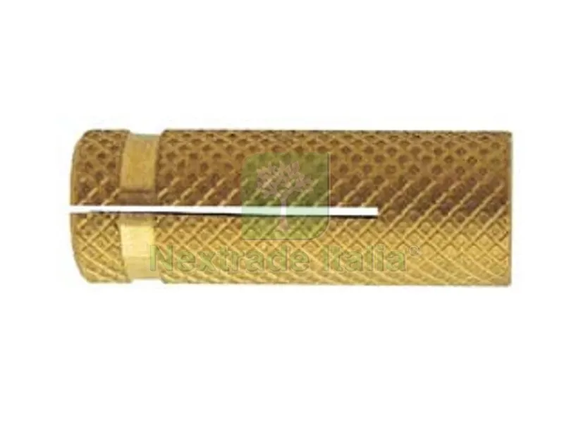 100PZ TASSELLO IN OTTONE "TO" - ø mm.10x28 filettatura M8 — Tasselli e ancoraggi — rif. FERX.FER468077