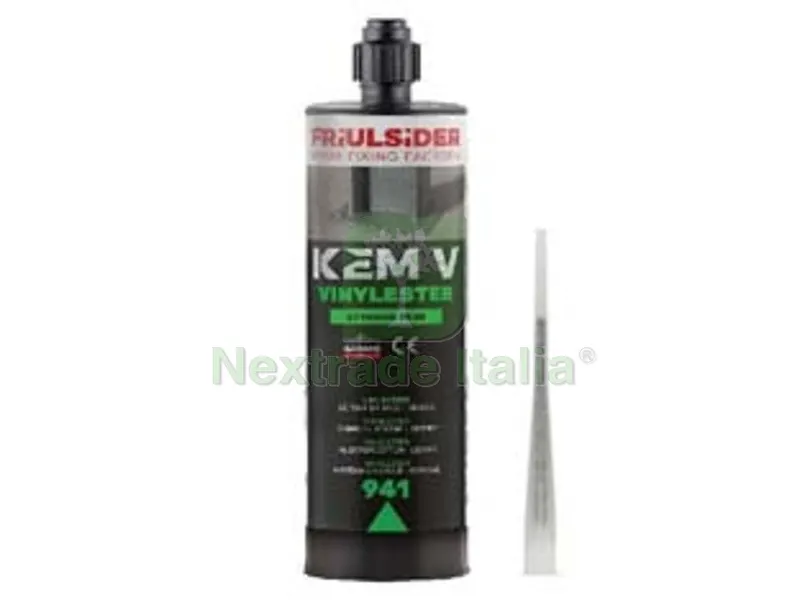 2PZ Ancorante Chimico Vinilestere "KEM V-VINYLESTER" - ml.420 in cartuccia — Tasselli e ancoraggi — rif. FERX.FER468145
