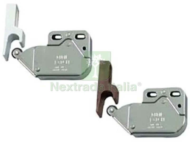 50PZ Cricchetto a Spinta Mini Latch con Riscontro - mm.33x26x11 - bianco — Cinghie e tiranti a cricchetto — rif. FERX.FER468695