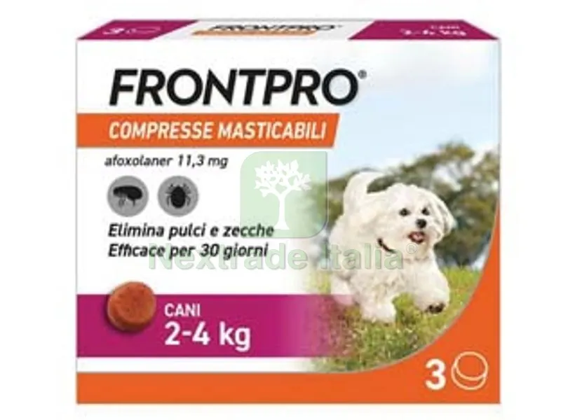 Frontpro Compresse Masticabili per Cani KG.2-4 - confezione 3 compresse — Cani — rif. FERX.FER469753