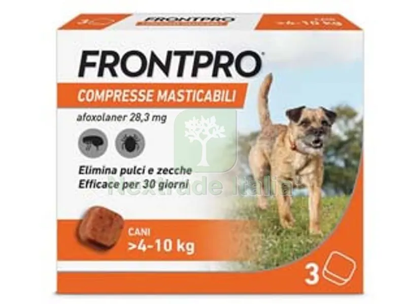 Frontpro Compresse Masticabili per Cani KG.4-10 - confezione 3 compresse — Cani — rif. FERX.FER469760