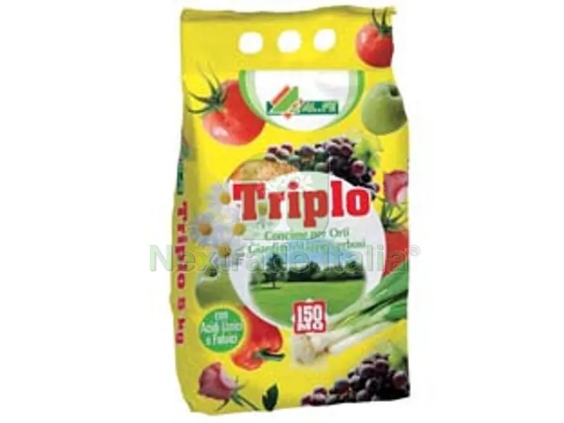 4PZ Concime Organico Minerale "triplo" - kg.5 in sacco — Protezione piante e sementi — rif. FERX.FER470032