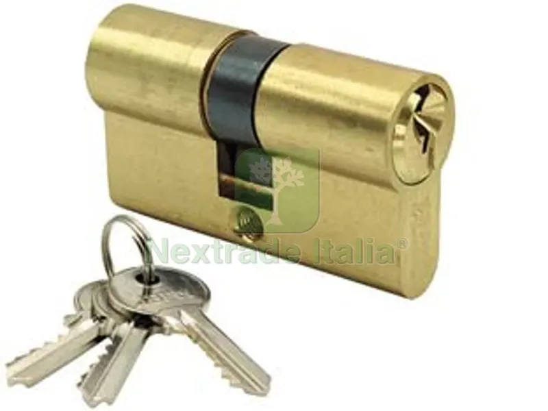 Cilindro Infilare Sagomato Universale Ottone Lucido 2300/U - mm.80 decentrato (35+45) — Serrature e cilindri — rif. FERX.FER470216 Cilindro Infilare Sagomato Universale Ottone Lucido 2300/U - mm.80 decentrato (35+45) — Serrature e cilindri — rif. FERX.FER470216